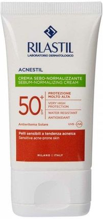 Rilastil Sun System Acnestil Krem Przeciwsłoneczny Do Twarzy Regulujący Wydzielanie Sebum Spf 50 40 ml