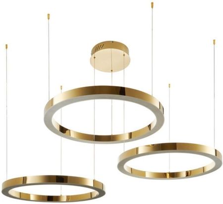 Step Into Design Lampa Wisząca Ring Circle Dn924-80+80+80 Gold Led 112W 3000K Złoty (Dn92480+80+80Gold)