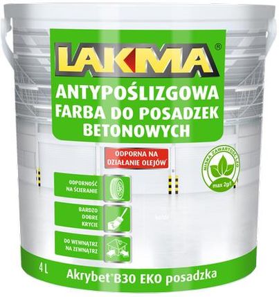 Lakma Akrybet B30 Eko Posadzka Biały 10L L