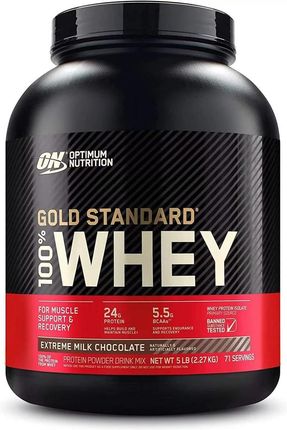 Optimum Nutrition Gold Standard 100% Whey Protein, mleko czekoladowe - 2270 g