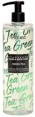 Flor De Mayo 2w1 Green Tea Zielona Herbata Mydło Do Rąk I Ciała 490 ml