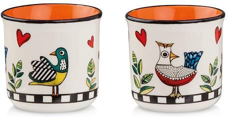 Egan Set 4 Tazzine caffè Impilabili Collezione Disney Mickey I'm. Oggetto Realizzato in