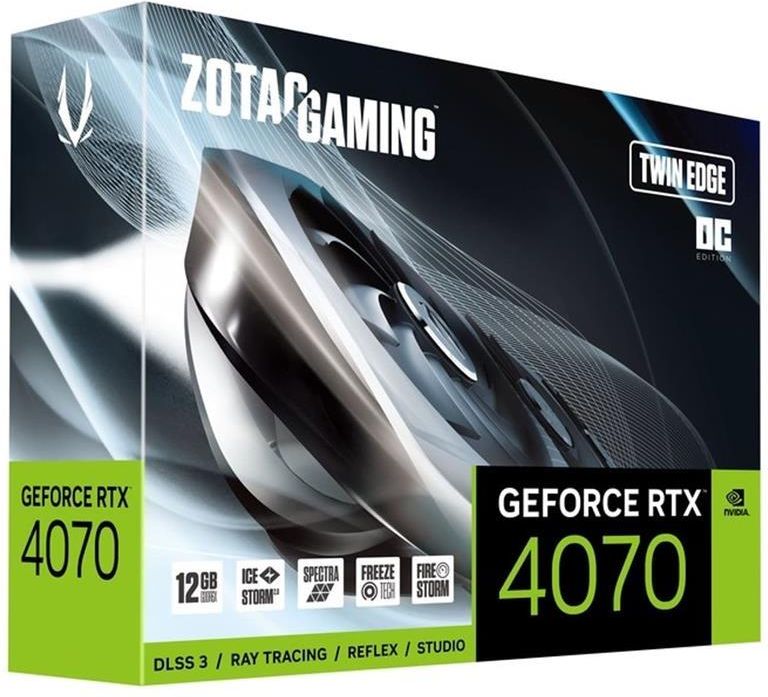 ZOTAC GeForce RTX4070 Twin Edge OC 12GB GDDR6X (ZT-D40700H