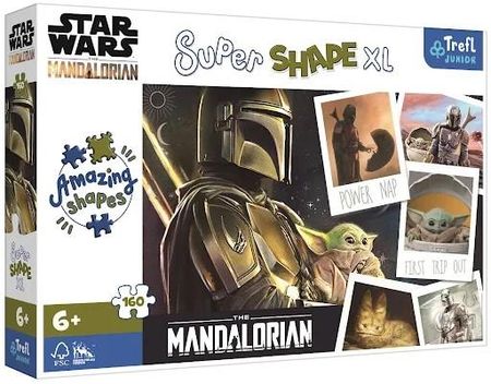 Trefl Puzzle Super Shape XL 160el. Mandalorian Star Wars 50035