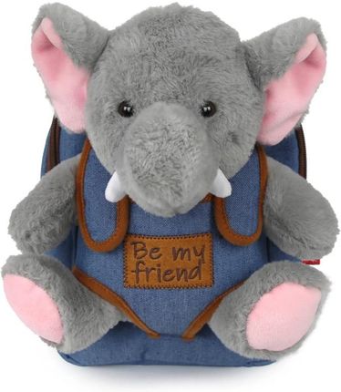 Perletti Toys Plecak Dziecięcy Dla Przedszkolaka 2 W 1 Elephant Z Misiem