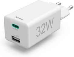 Hama Mini 32W PD/QC USB-C USB-A biały (201691)