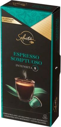 Carrefour Selection Espresso Somptuoso Kapsułki z kawą mieloną 52 g (10 sztuk)
