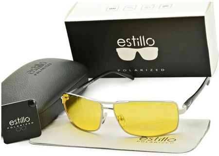 Rozjaśniające męskie okulary do jazdy nocą polaryzacyjne EST-611Y-4 Estillo