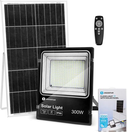 Aigostar Naświetlacz Solarny Led Z Panelem Słonecznym 300W