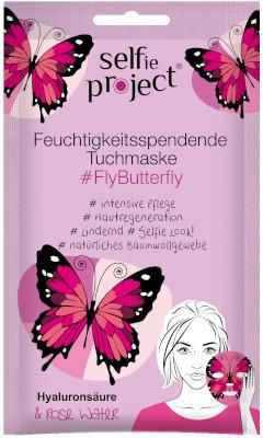 Selfie Project Nawilżająca Maska Na Tkaninie #Flybutterfly 15 ml
