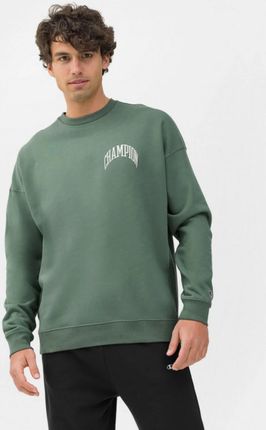 Męska bluza dresowa nierozpinana bez kaptura CHAMPION Rochester Hooded Sweatshirt - zielona
