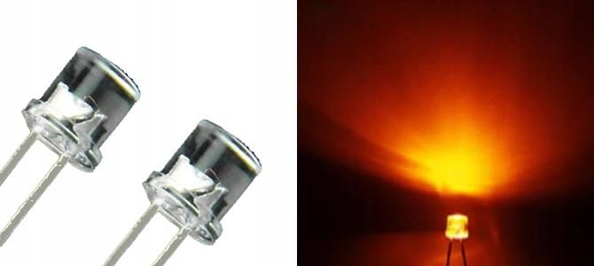 Lokta X100 Diody Led 5Mm Pomarańczowe 615Nm 4Rodzaje Dip - Opinie i ...