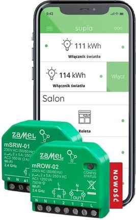 Zamel Odbiornik Wi-Fi 2-Kanałowy Dopusz. Mrow-02 Supla MROW02