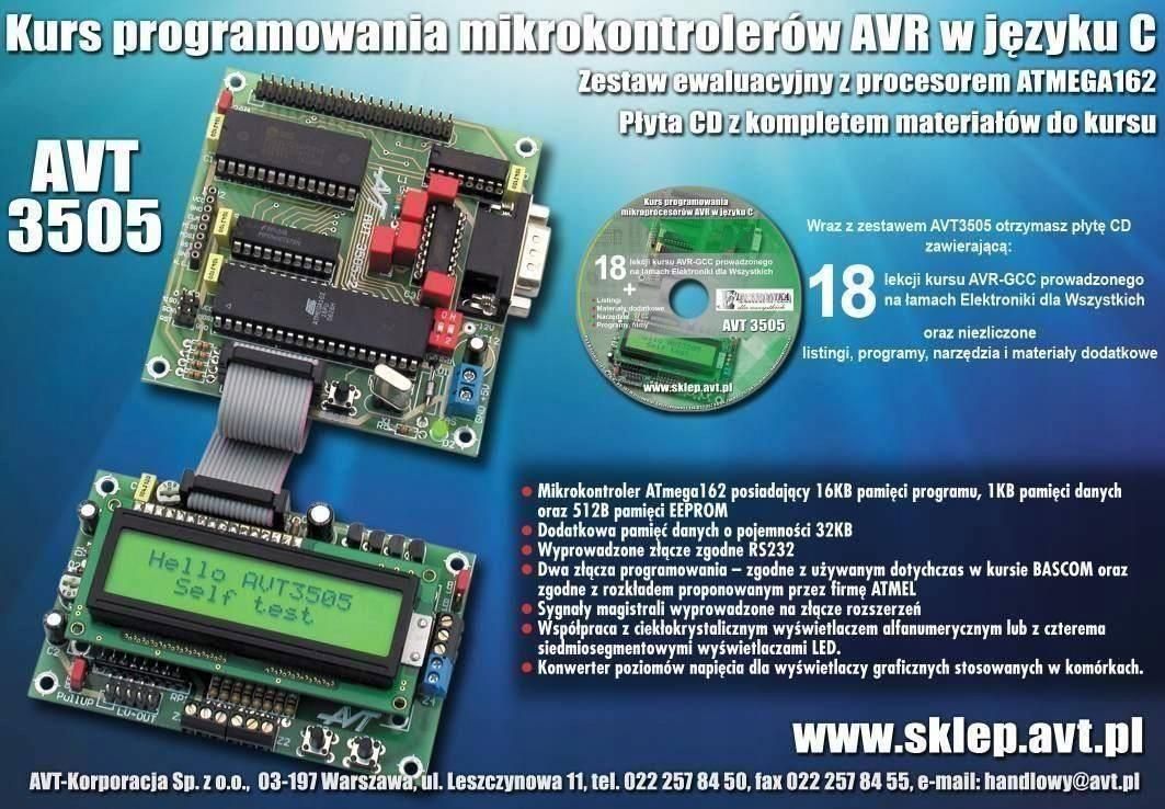 Avt Płytka Testowa KursuC Kit AVT3505B - Opinie i ceny na Ceneo.pl