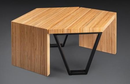 Wielofunkcyjna ławka/ stolik kawowy BONDI - wykonana ze sklejki klejonej na sztorc