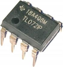 Texas Instruments Wzmacniacz Operacyjny Tl072 Ip Dip-8 Oryginał Ti TL072IP