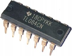 Texas Instruments Wzmacniacz Operacyjny Tl084 Cn Dip-14 Oryginał Ti TL084CN