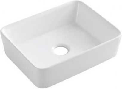 INVENA PAROS umywalka nablatowa 47X37cm ceramiczna biała CE-36-001