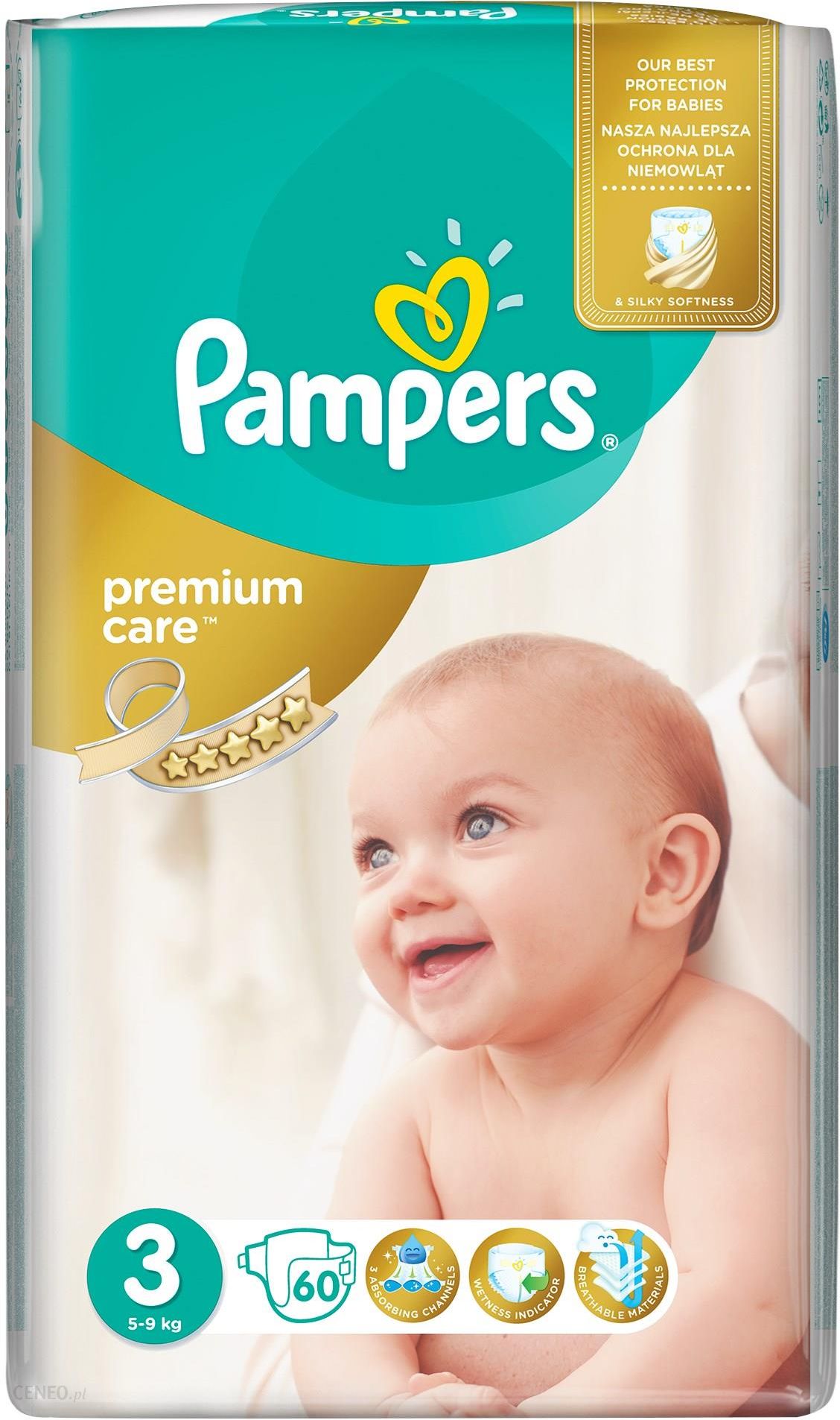 Pampers Pieluchy Premium Care rozmiar 3, 60 pieluszek