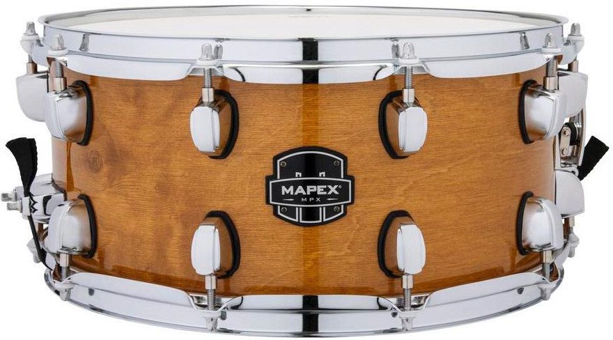 Tamburo Rullante Mapex MPX 14x6.5" - Guscio Ibrido Acero/Pioppo - Naturale Trasparente