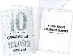 Zdjęcie Kukartka Karnet Rocznica Ślubu 10 - Oborniki