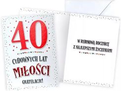Zdjęcie Kukartka Karnet Rocznica Ślubu 40 - Brodnica