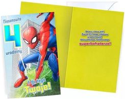 Zdjęcie Kukartka Karnet Urodziny 4 Spider Man - Rybnik