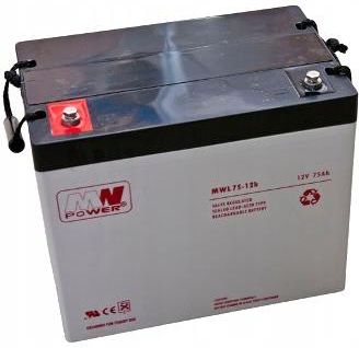 Mw Power Akumulator Bateria Agm Mwl 75 Ah 12 V 75-12h (MWL7512H)