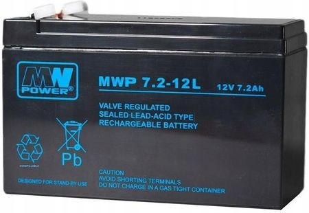 Mw Power Akumulator Bateria Agm Mwp 7.2Ah 12V 7,2-12L (MWP7212L)