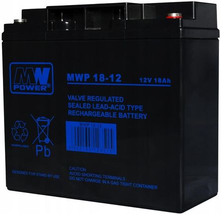 Mw Power Akumulator Agm Mwp 12V 18AH Apc Rbc Ups (MWP1812)