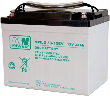 Mw Power Akumulator Żelowy Gel Mwlg 33Ah 12V 33-12EV (MWLG3312EV)