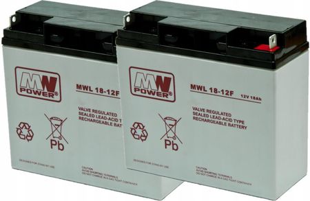 Mw Power RBC7 Zestaw Akumulatorów Do Ups Apc 2x Mwl 18-12F (RBC72XMWL1812F)
