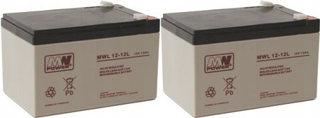 Mw Power RBC6 Zestaw Akumulatorów Do Ups Apc 2x Mwl 12-12L (RBC62XMWL1212L)