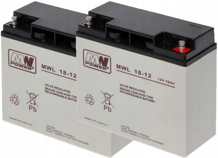 Mw Power RBC7 Zestaw Akumulatorów Do Ups Apc 2x Mwl 18-12 (RBC72XMWL1812)