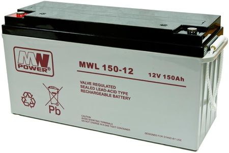 Mw Power Akumulator Bateria Agm Mwl 150 Ah 12V 150-12 (MWL15012)