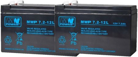 Mw Power RBC48 Zestaw Akumulatorów Do Ups Apc 2x Mwp 7.2-12 (RBC482XMWP7212L)