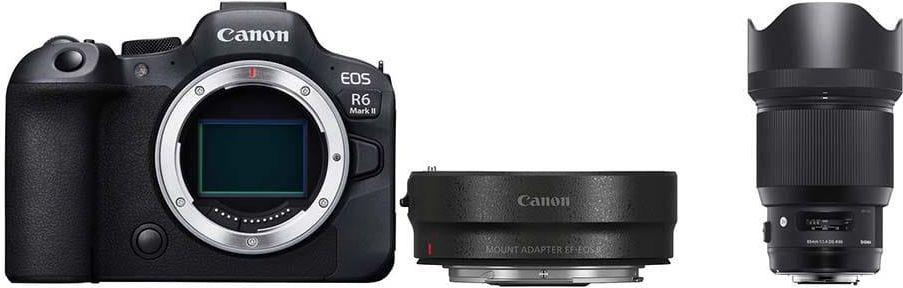 Aparat cyfrowy Canon EOS R6 Mark II + adapter Canon EOS R Mount EF-EOS ...