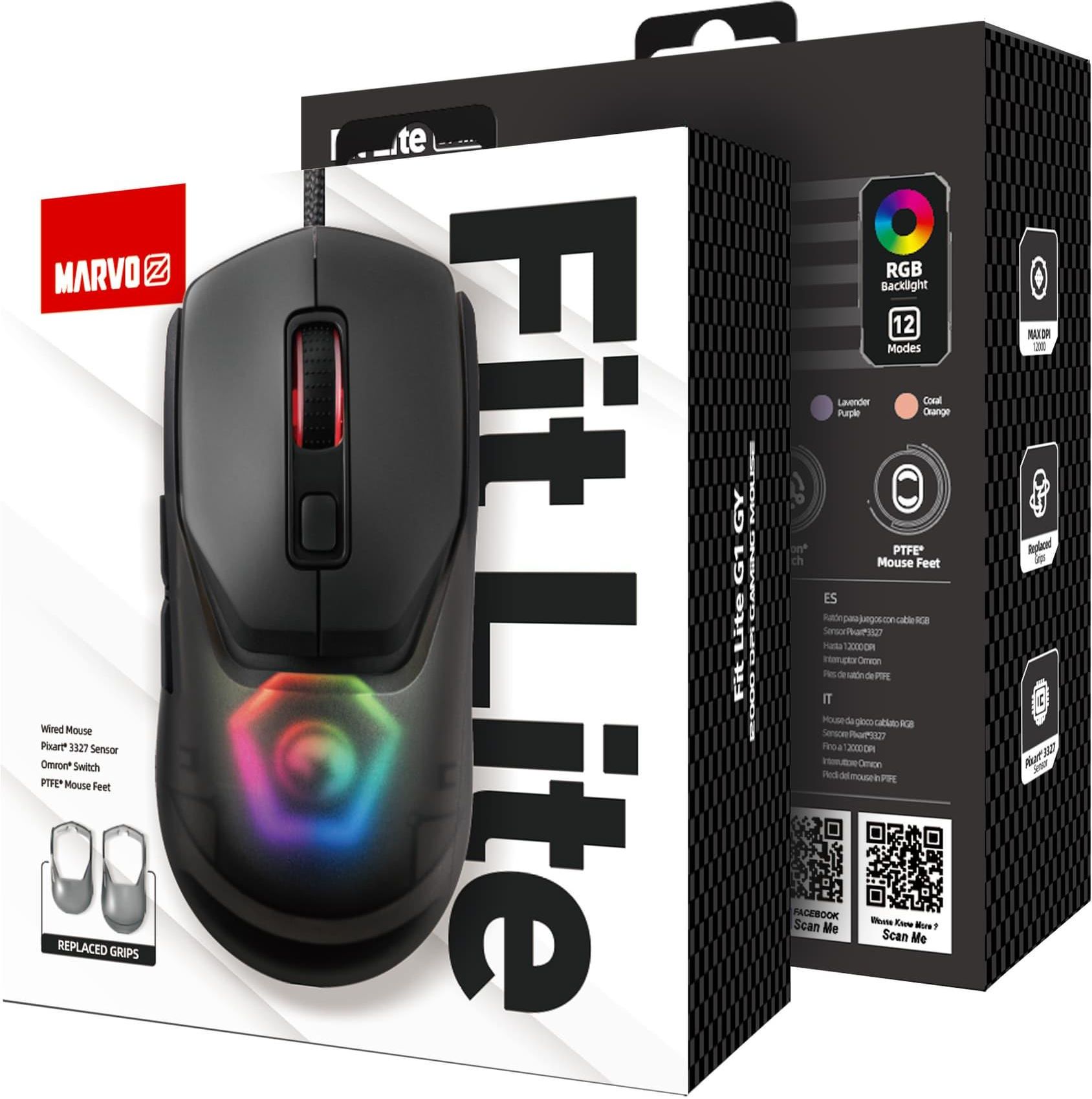 Mysz Marvo Fit Lite G1 Szara (FITLITEG1GY) - Opinie i ceny na Ceneo.pl