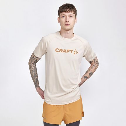 Męska Koszulka z krótkim rękawem Craft Core Essence Logo Tee M 1911786-211000 – Beżowy
