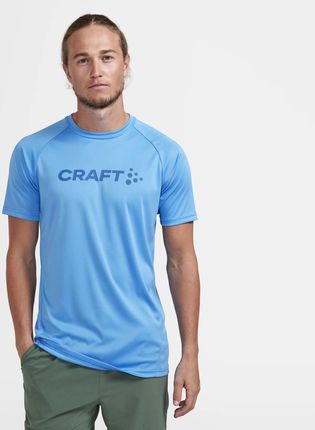 Męska Koszulka z krótkim rękawem Craft Core Essence Logo Tee M 1911786-307000 – Niebieski