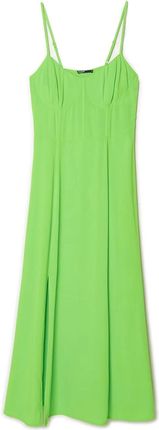 Cropp - Zielona sukienka midi na ramiączkach - Zielony
