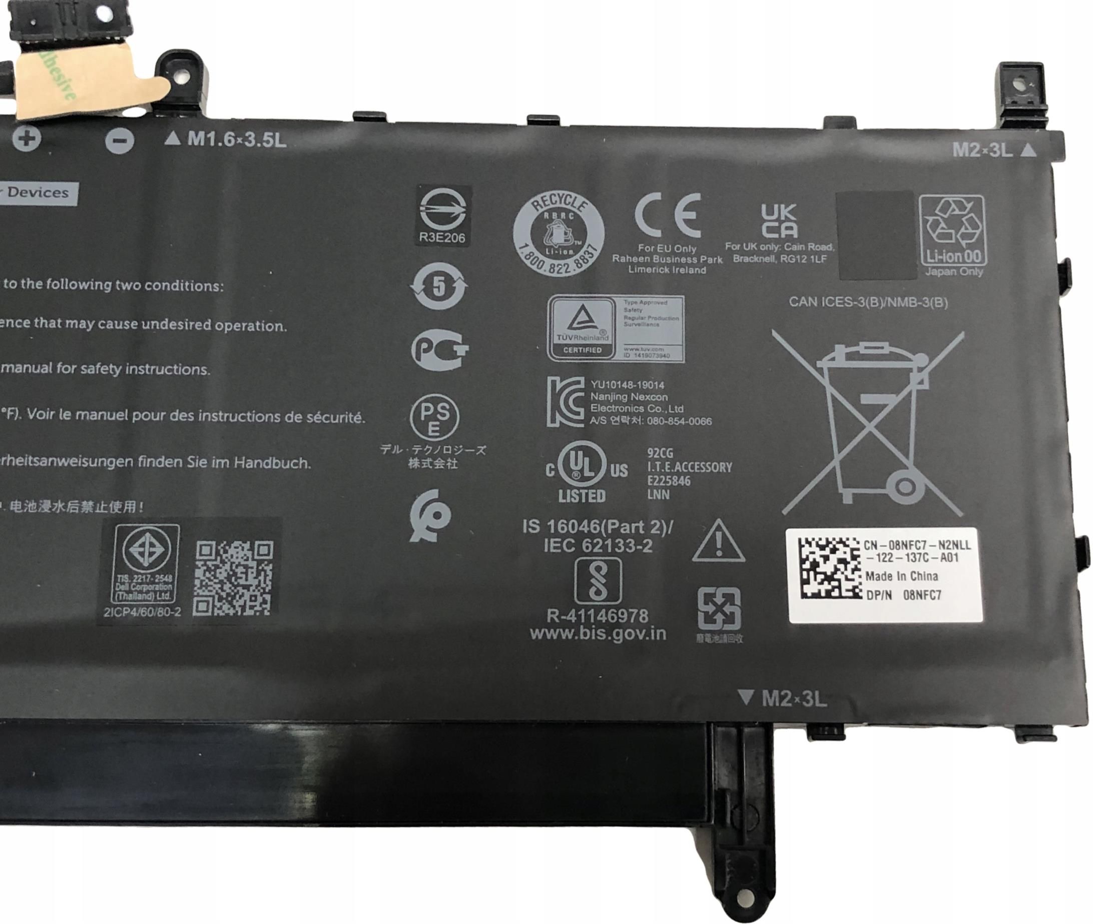 ANTIEE 52WH N7HT0 Batterie Pour Dell Latitude 15 9510 9520 15.6 P94F P95F P95F001 P94F001 I5-10210U I5-10310U I7-10710U I7-10810U TVKGH V5K68 N2NLL HYMNG 08NFC7 N7HTO 0PKW00 089GNG YMX3G