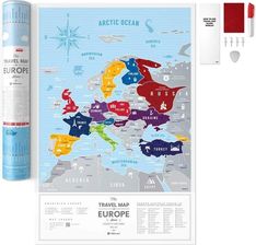 Zdjęcie Mapa Zdrapka Travel Map Silver Europe - Tomaszów Lubelski