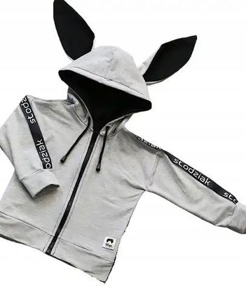 Bluza królik na zamek Słodziak rozmiar 104