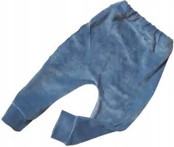 Spodnie welurowe bezkresny błękit rozmiar 80