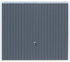 Brama garażowa blaszana 2x2 uchylna do góry, brama antracyt, producent bram garażowych, brama uchylna, brama podnoszona, producent bram, tanie bramy