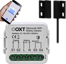 Zdjęcie Oxt Moduł Z Sensorem Kontaktronem Do Bramy Garażu Wifi Tuya (SWT10G) - Mikstat