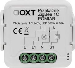 Oxt Moduł Przekaźnik 1 Obwód Pomiar Prądu 16A Zigbee Tuya (SWTZ21P)