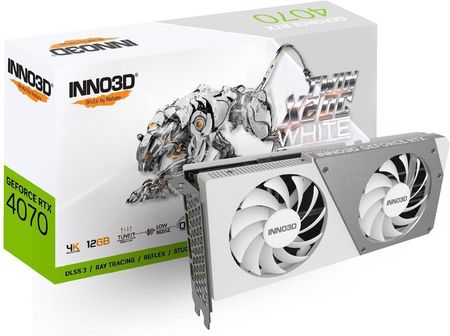 Inno3D GeForce RTX 4070 X2 OC WHITE 12GB GDDR6X (N40702126XX185252W)