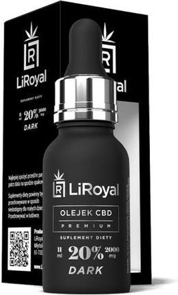 LiRoyal olejek konopny CBD Dark 20% + witaminy 11ml